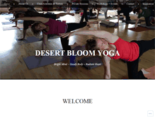 Tablet Screenshot of desertbloomyoga.com